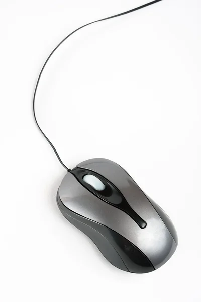 白に隔離されたコンピュータマウス — ストック写真