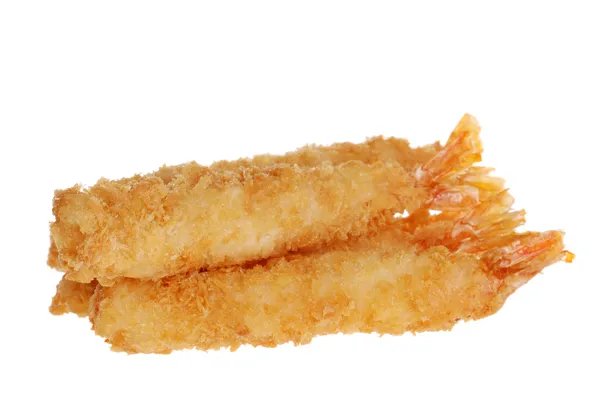빵 가루 입힌된 새우 얕은 dof — 스톡 사진