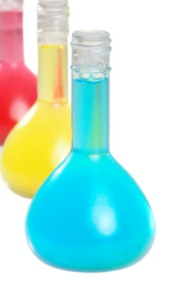 Tatlı mavi laboratuvar şişesi — Stok fotoğraf
