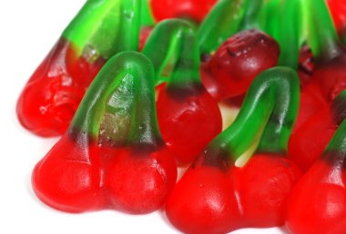 Gummy Cherry candies clipart