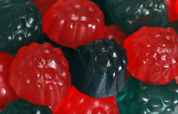 Frukt bär runda gummy godis — Stockfoto