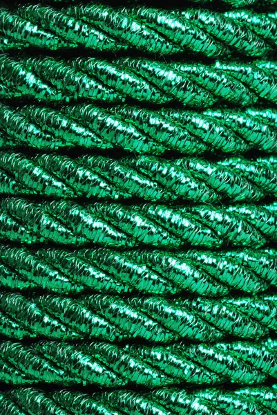 Зелена стрічка шнура фольги — стокове фото