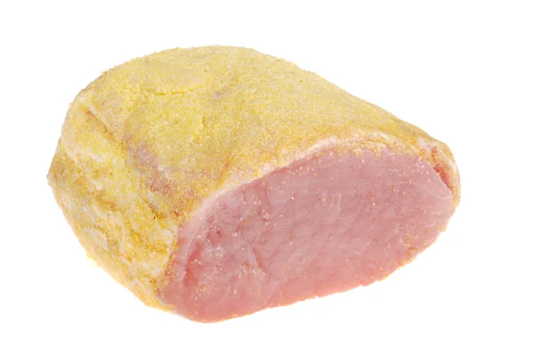 Isolated canadian peameal bacon — Stock Photo, Image