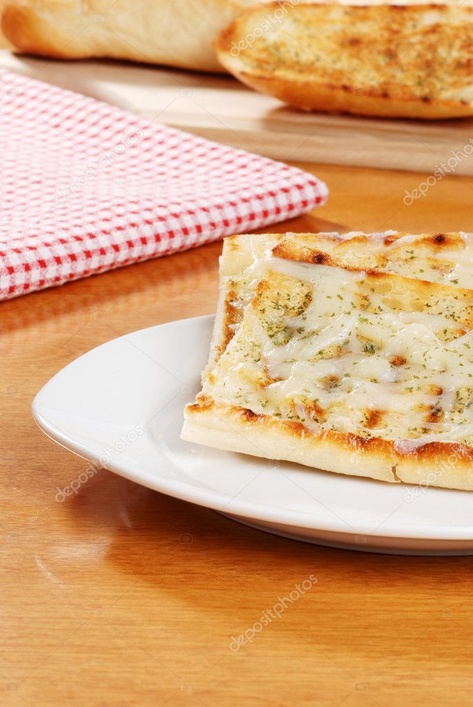Mozzarella cheese garlic bread
