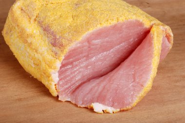 Sliced canadian peameal bacon clipart