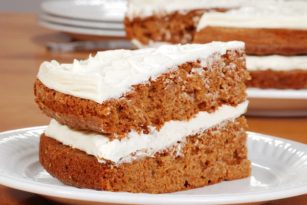 Ciasto marchewkowe makro — Zdjęcie stockowe