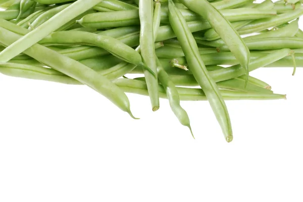 Haufen grüner Bohnen — Stockfoto