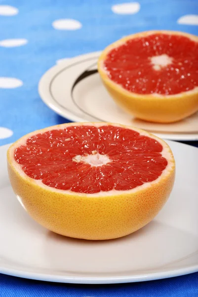 Rote Grapefruit flach dof — Stockfoto