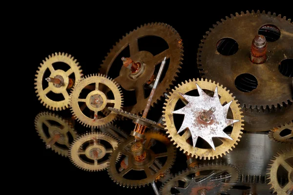 Rusty clock gears — Stock Photo, Image