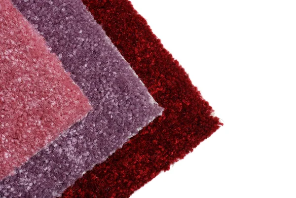 Nyanser av röda mattan prover — Stockfoto