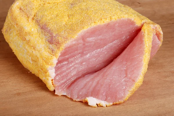 Sliced canadian peameal bacon — Stock Photo, Image