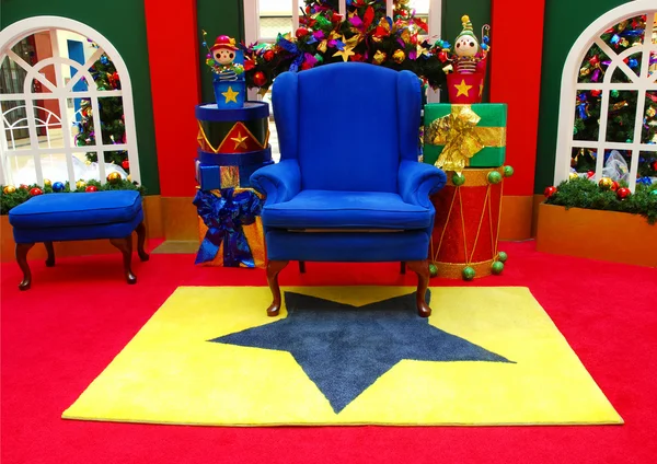Santa stoel — Stockfoto