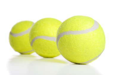 Three tennis balls