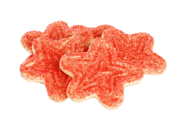 Різдвяне печиво червоної зірки — стокове фото