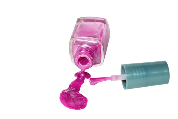 Gemorste nagellak met borstel — Stockfoto
