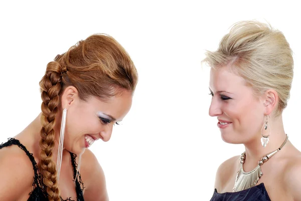 Two models laughing — Stock Photo, Image