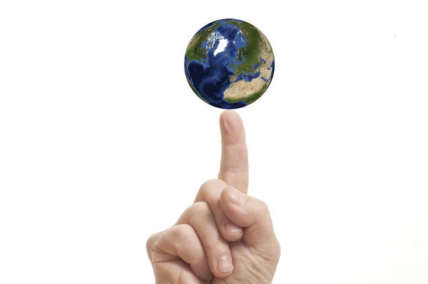 stock image The world at your finger tip