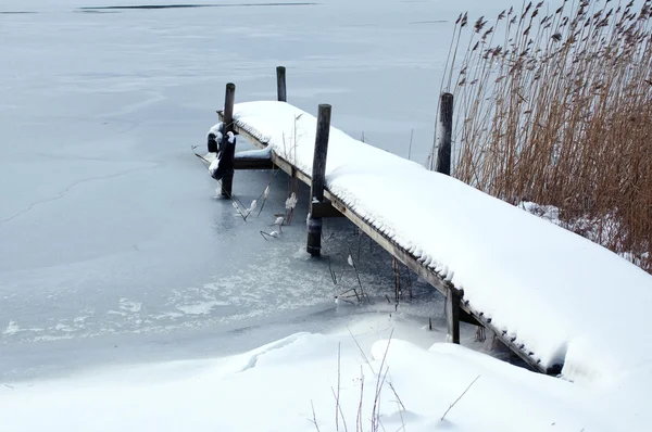 stock image Winter jetty