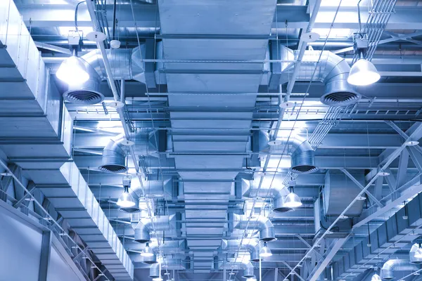 Ventilační potrubí klimatizace pro čerstvé prostředí — Stock fotografie