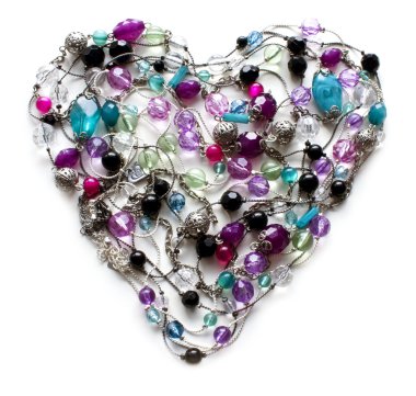 Decorative heart from jewelry clipart