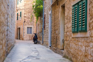 Street in Hvar clipart