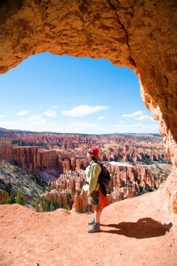 Hiking in Bryce Canyon clipart