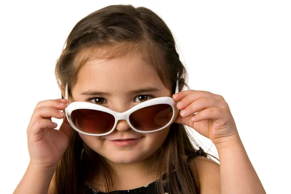 Little girl with sunglasses — Stock Photo, Image