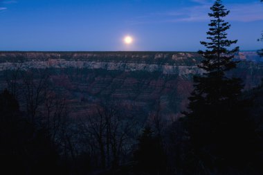 Moonrise Grand Canyon clipart