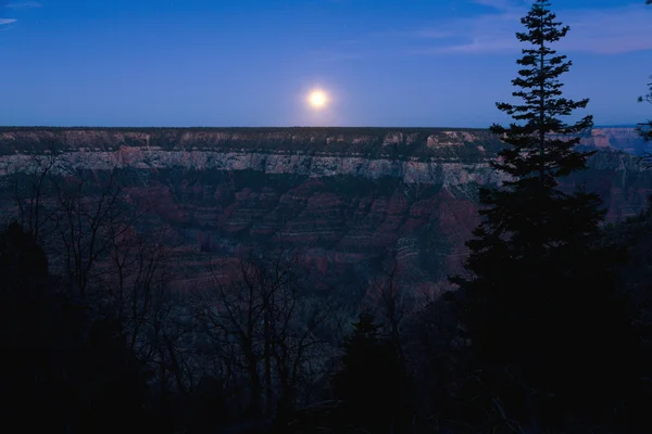 Nascer da lua grand canyon — Fotografia de Stock