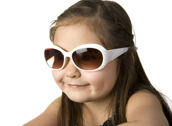 Little girl with sunglasses — Stock Photo, Image