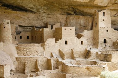 Indian ruins at Mesa Verde clipart