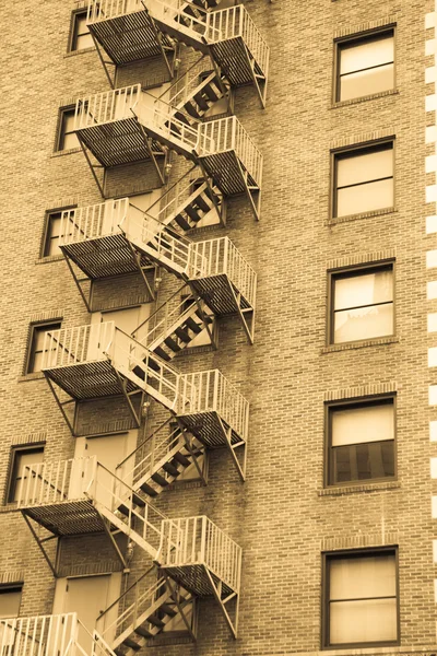 Лестница пожарной лестницы — стоковое фото