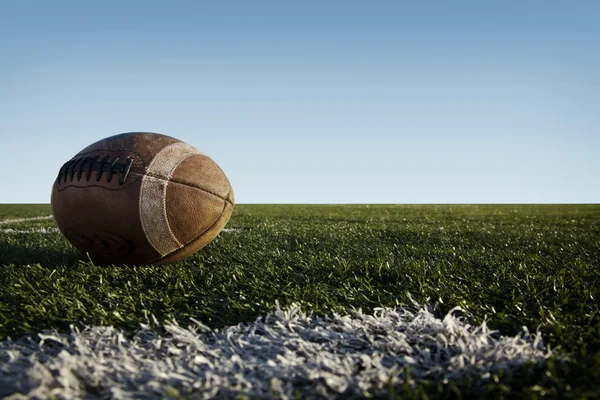 Football and Field — Stock Photo, Image