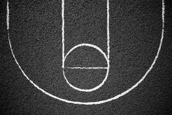 Quadra de basquete rua — Fotografia de Stock
