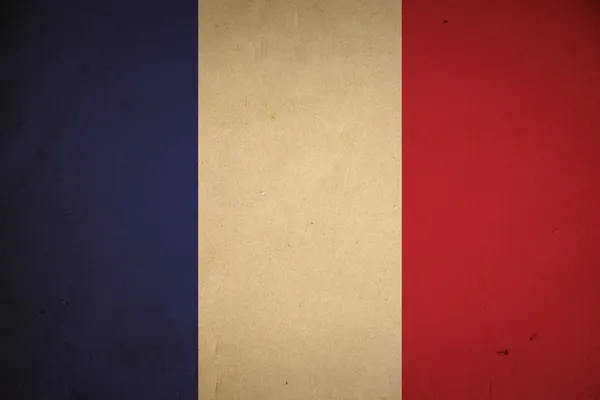 Grunge Achtergrond Met Franse Vlag — Stockfoto