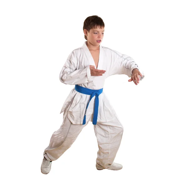 Ejercicio en taekwondo — Foto de Stock