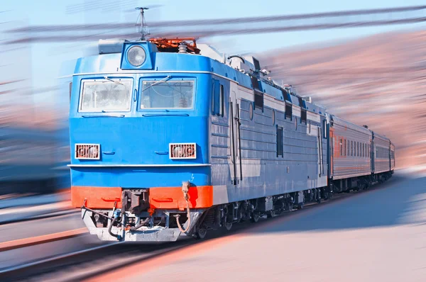 Moving Train — Stock Photo, Image