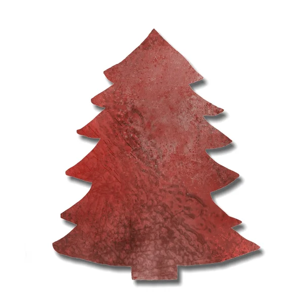 Червоне дерево Різдва іконки — стокове фото