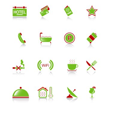 Hotel icons clipart