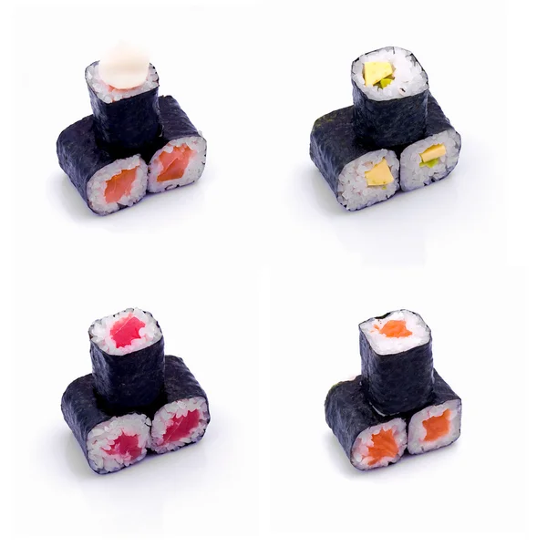 Arrotolato e set di sushi — Foto Stock