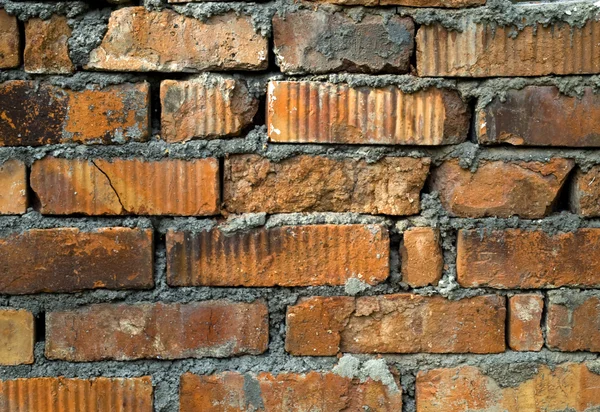 Стіна з цегли — стокове фото