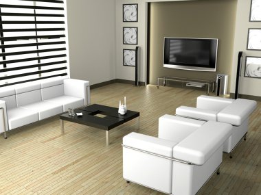 oturma odası 3d