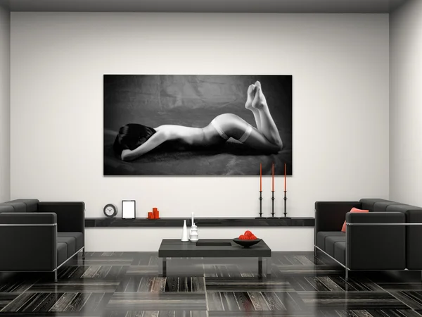 Modern Interior Living Room — Stock Photo, Image