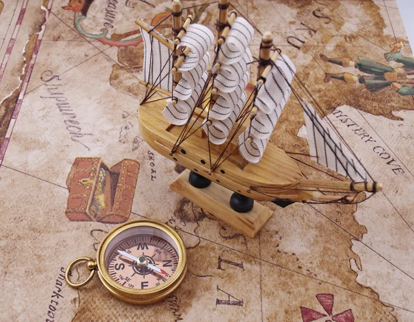 stock image Photo of a copper compass