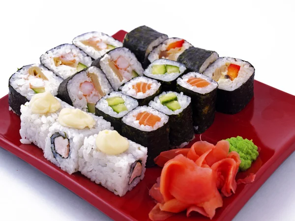 stock image Rolled and sushi