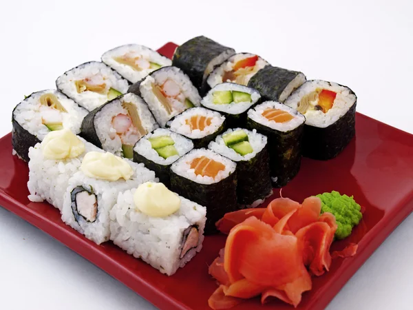 stock image Rolled and sushi