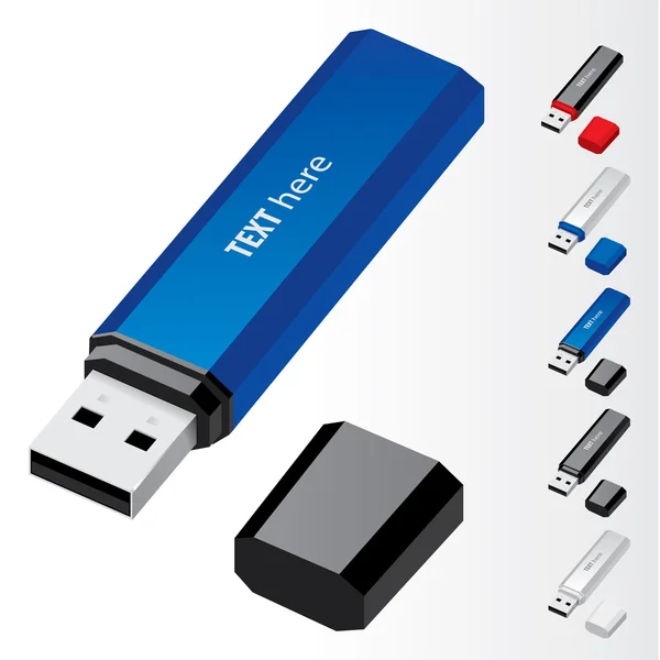 USB Flash Drive — стоковый вектор