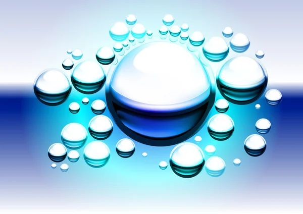 Vattenbubblor — Stock vektor