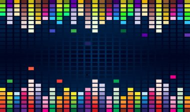 Colorful equalizer clipart