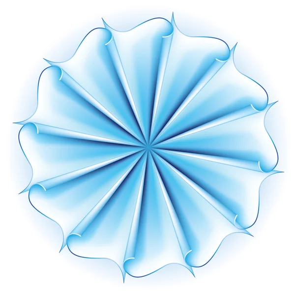 ダイナミックフローの背景 白い背景のベクトルイラスト — ストックベクタ